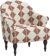 51-1AZTTRCOGA Lila Terracotta Aztec Accent Chair - Skyline Furniture