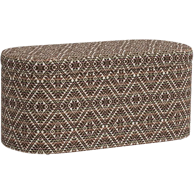 1225STMNNTROGA Frida Dark Diamond Storage Bench - Skyline Furniture