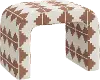27-2AZTTRCOGA Mia Aztec Terracotta Ottoman - Skyline Furniture