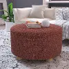 676NBLRF Bouclé Rose Storage Ottoman