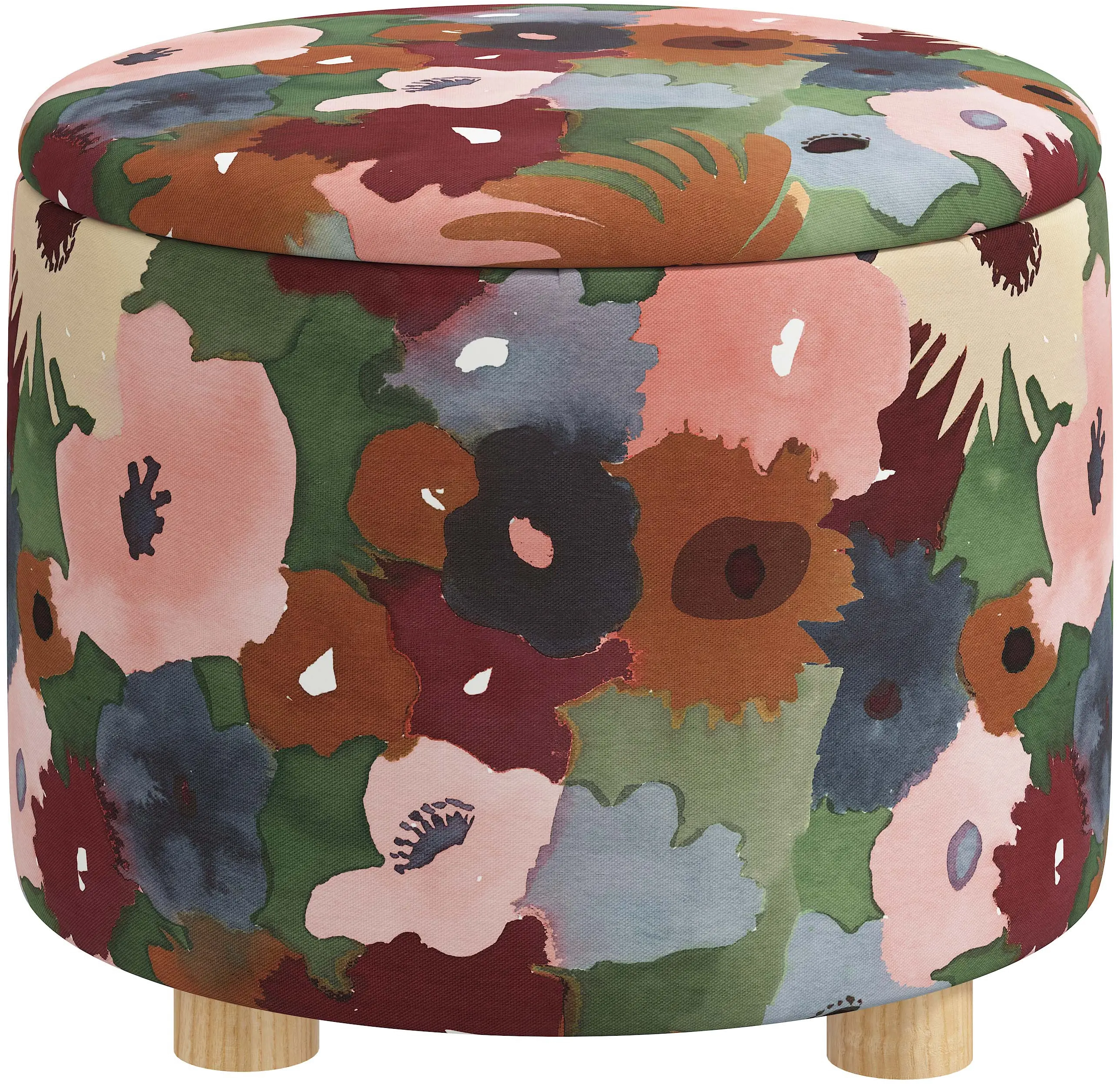 576MRGPLMOGA Claire Floral Plum Storage Ottoman-1
