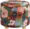 576MRGPLMOGA Claire Floral Plum Storage Ottoman