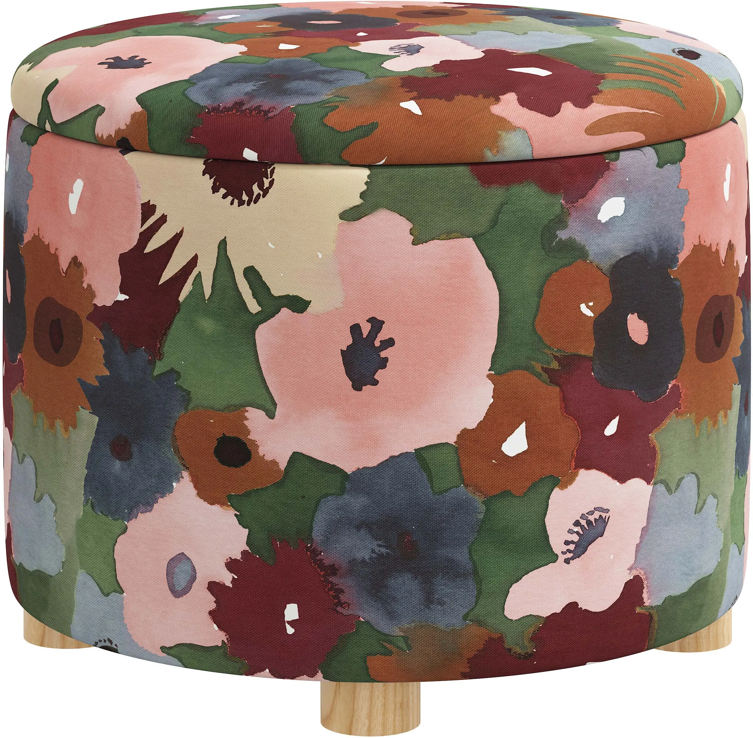 576MRGPLMOGA Claire Floral Plum Storage Ottoman-3