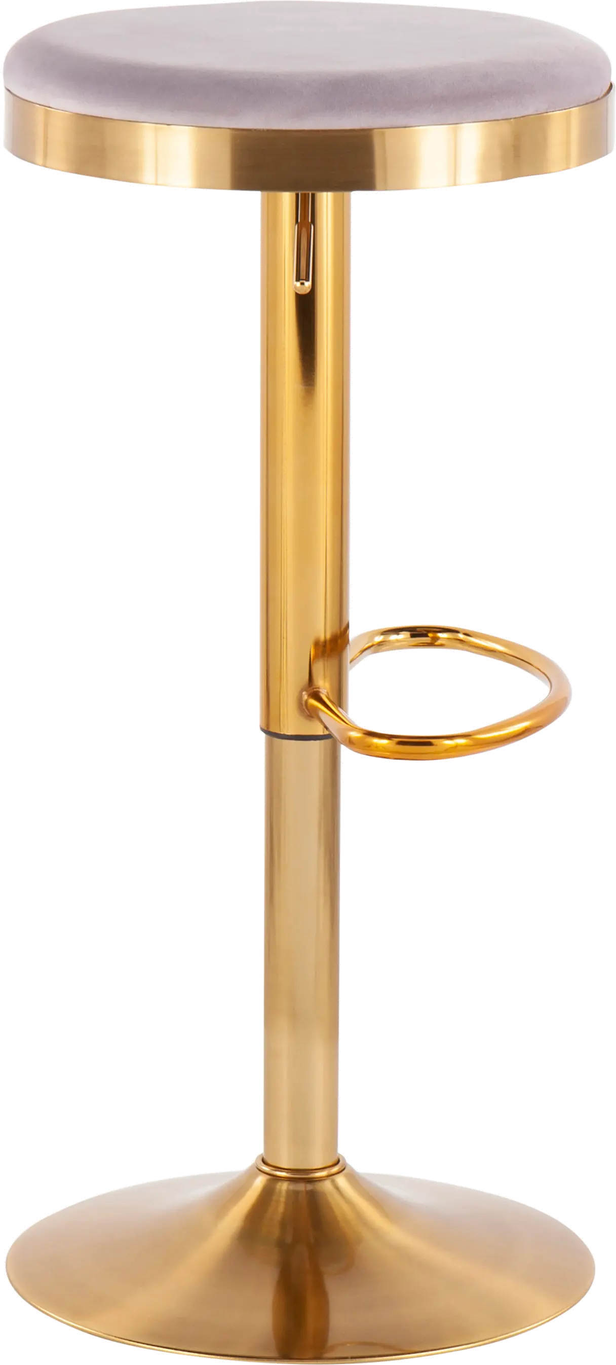 BS-DAKOTA_AUVSV2 Dakota 2 Set Adjustable Barstool in Gold Steel and Silver Velvet-6