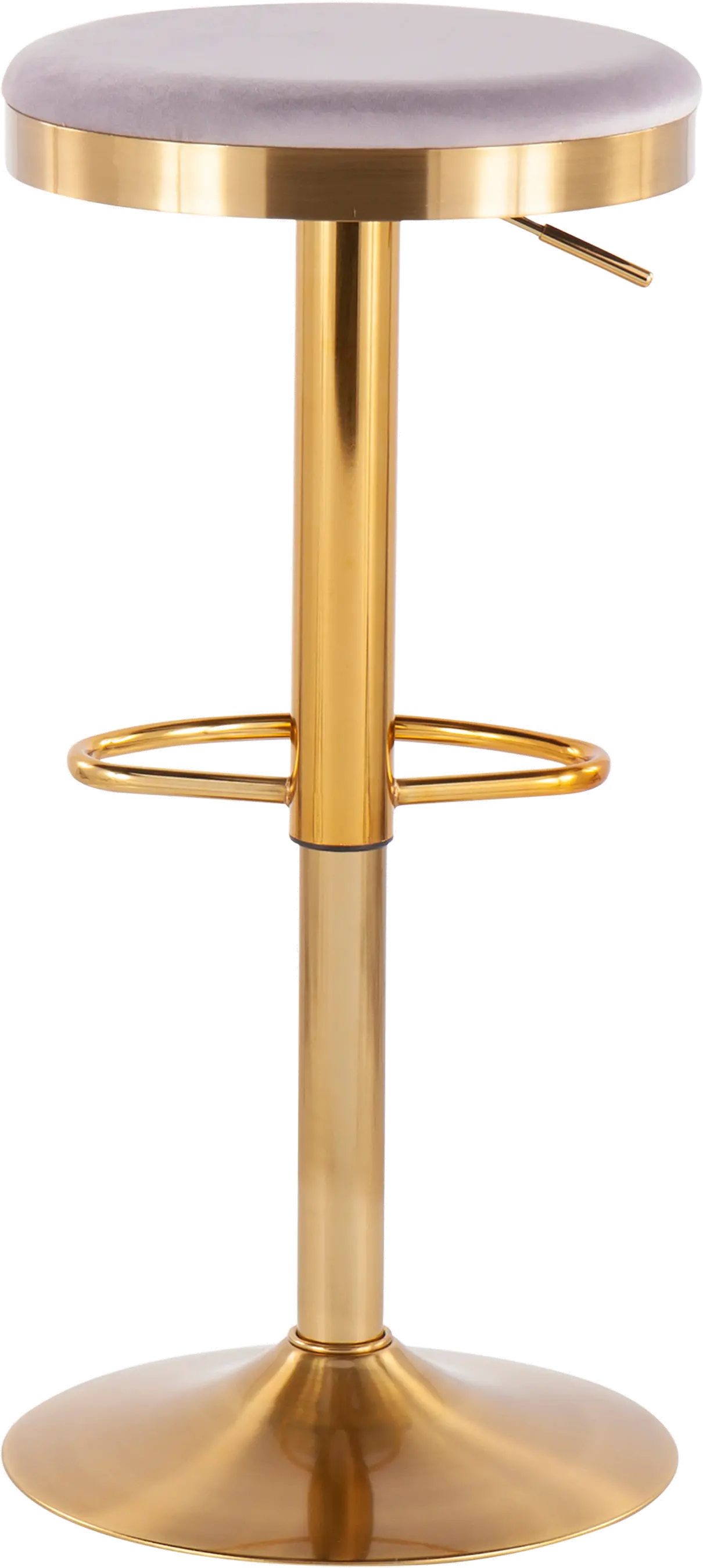 BS-DAKOTA_AUVSV2 Dakota 2 Set Adjustable Barstool in Gold Steel and Silver Velvet-7