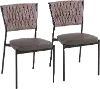 CH-BRAIDTANIA BKGYLBN2 Tania Taupe Dining Room Chair (Set of 2)