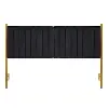 HB-CHLOEKING_AUVBK Chloe King Headboard Black Velvet