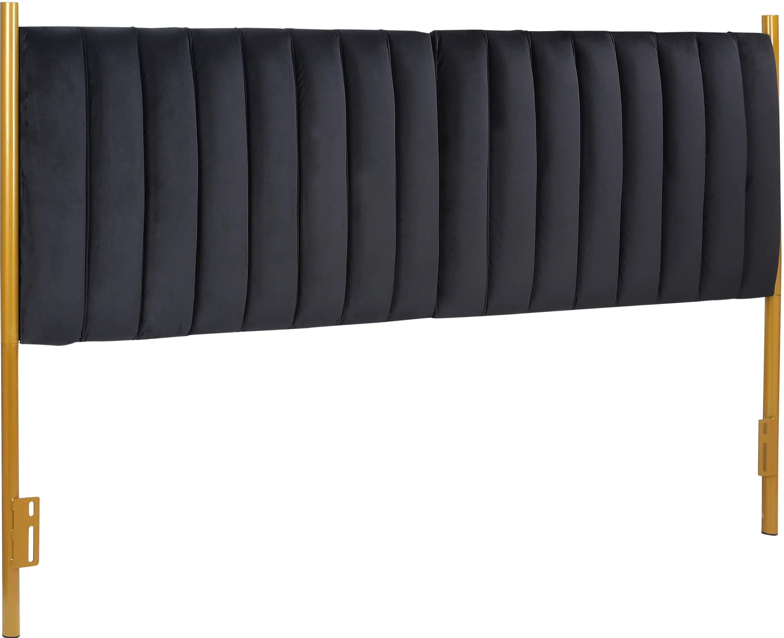 HB-CHLOEKING_AUVBK Chloe King Headboard Black Velvet-2