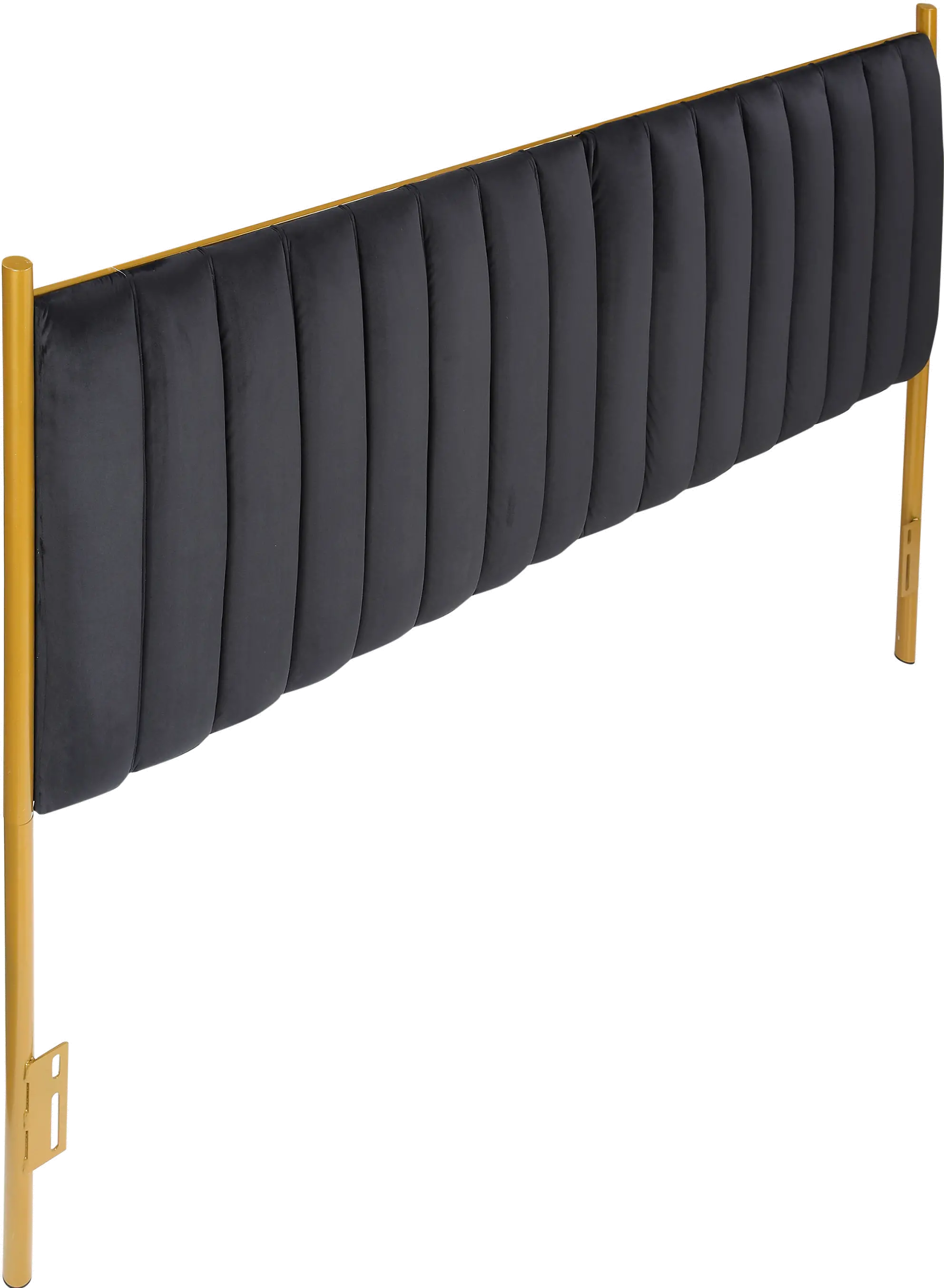 HB-CHLOEKING_AUVBK Chloe King Headboard Black Velvet-5