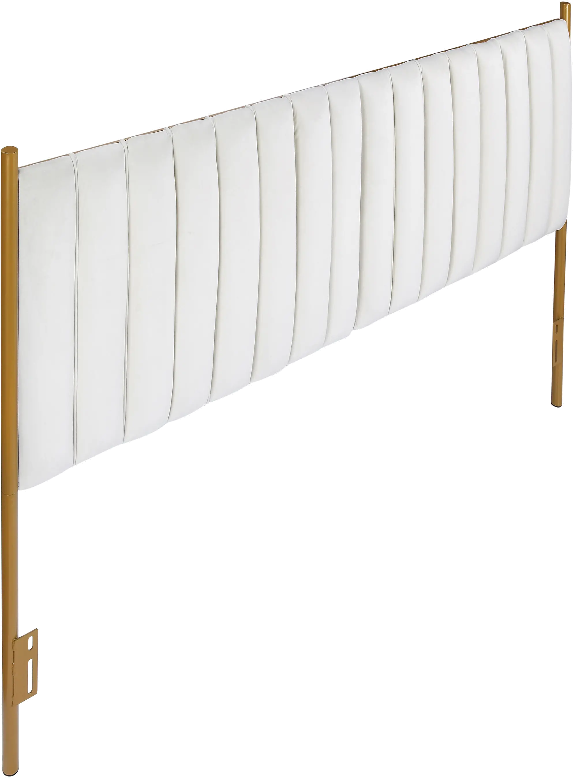 HB-CHLOEKING_AUVCR Chloe King Headboard Cream Velvet-5