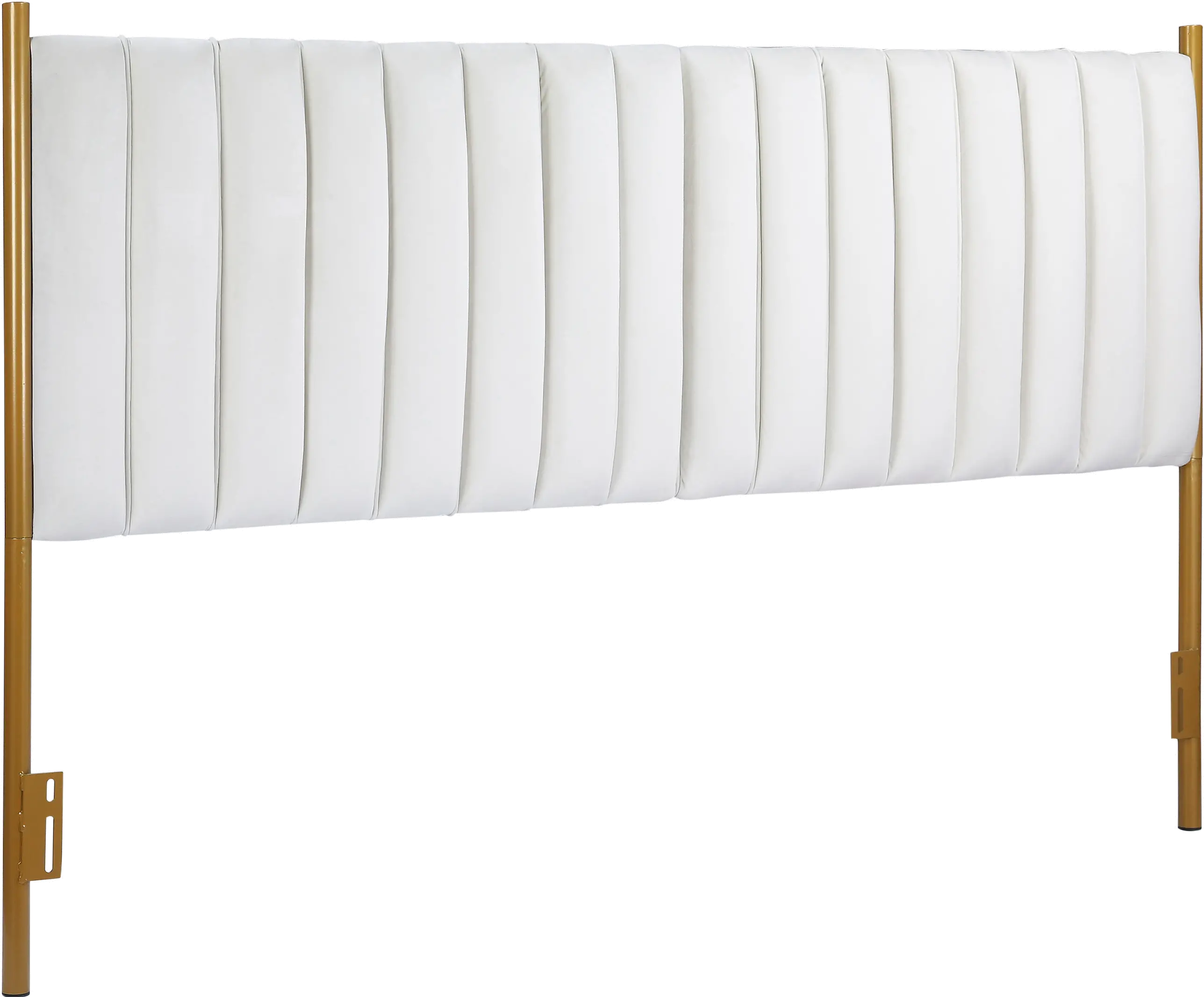 HB-CHLOEKING_AUVCR Chloe King Headboard Cream Velvet-8