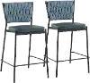 B24-BRAIDTANIA BKGN2 Tania Green Counter Stool Set of 2