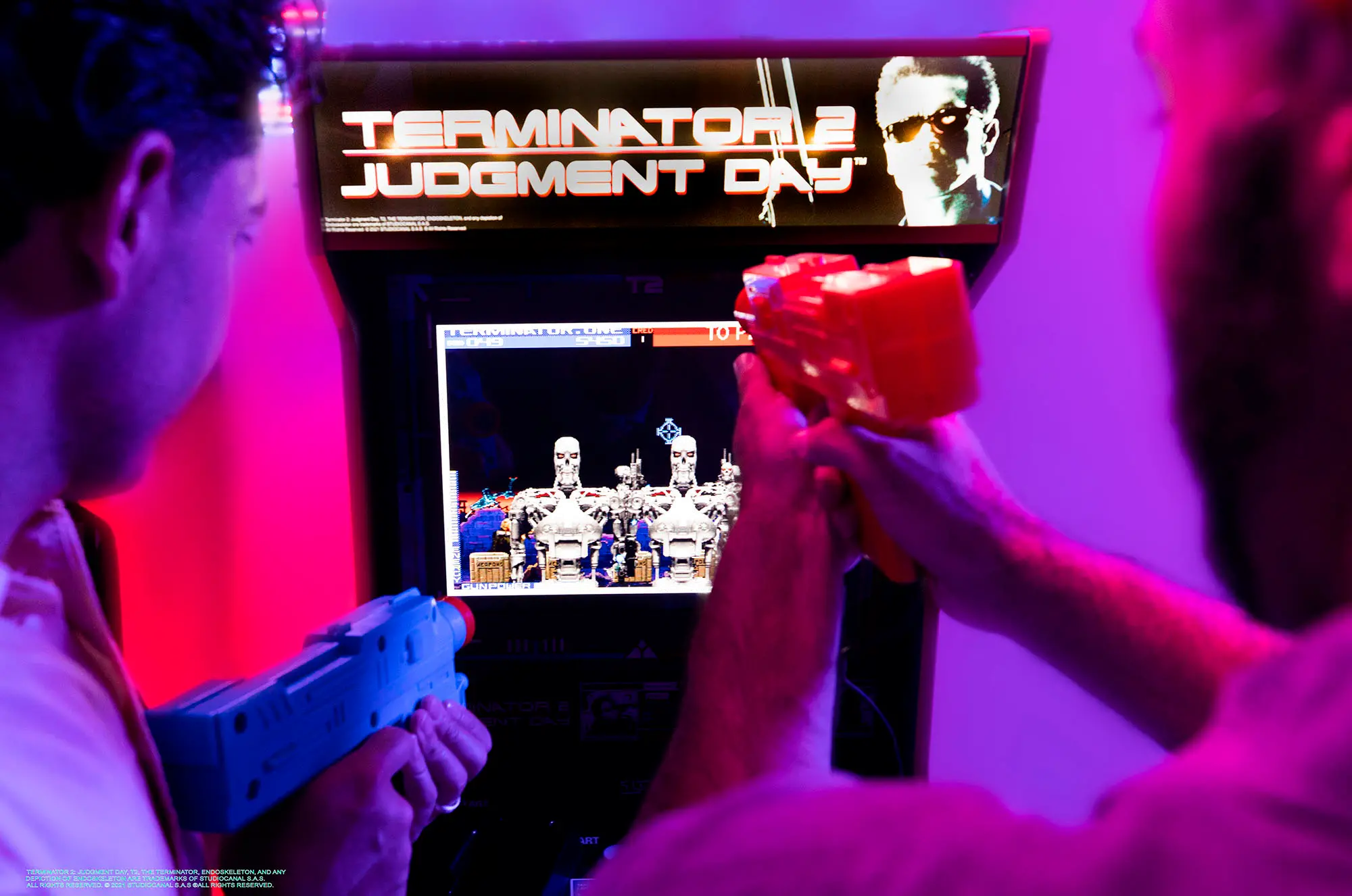 TER-A-10159 Arcade 1Up Terminator 2 Upright Arcade-6