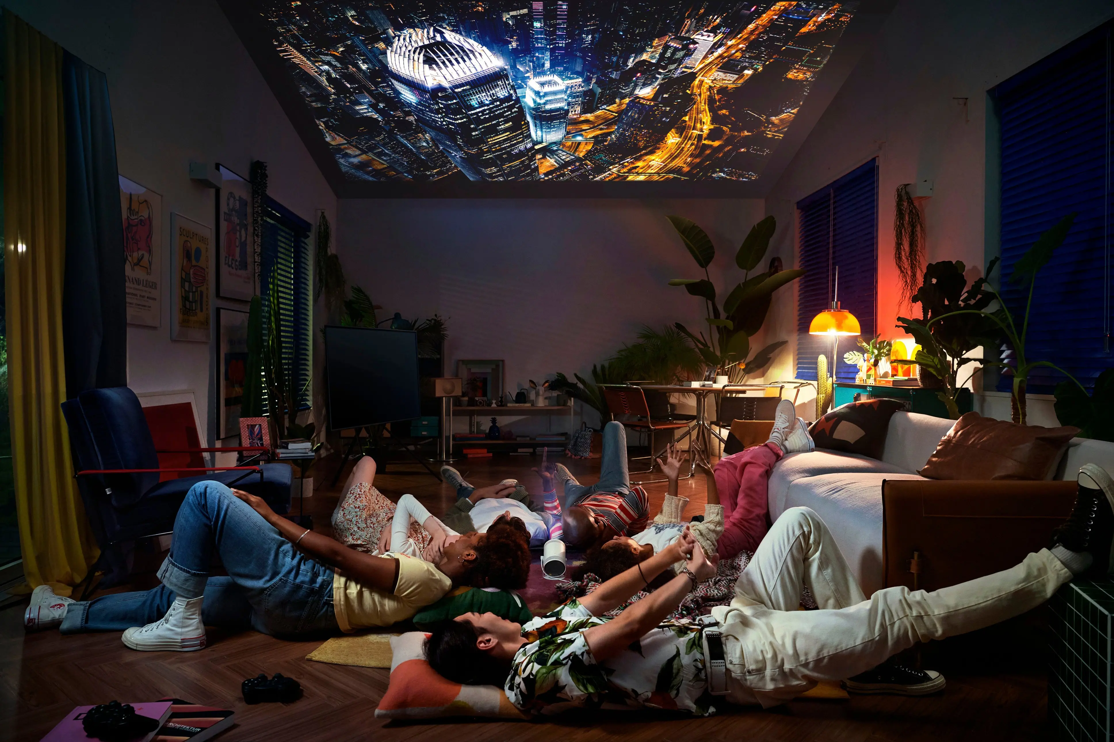 SP-LSP3BLAXZA Samsung - The Freestyle FHD HDR Smart Portable Projector-12