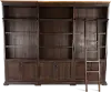 Sonoma Brown Executive Bookcase Wall