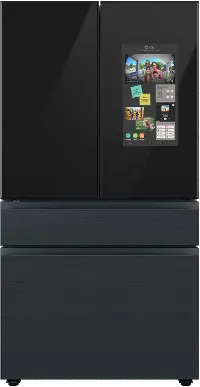 RF23BB89008M Samsung 23 cu ft 4 Door French Door Refrigerator - Counter Depth Charcoal Glass