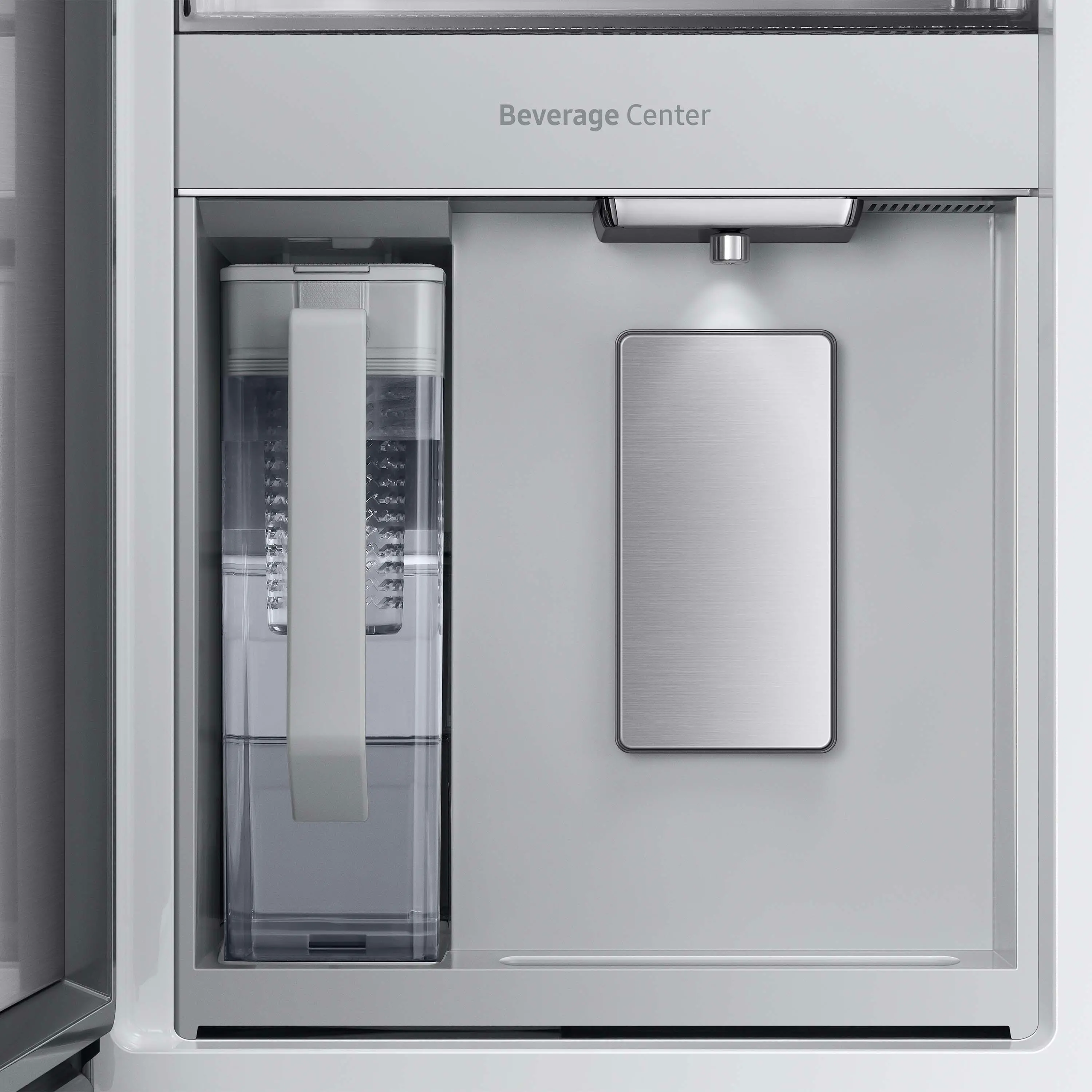 RF23BB89008M Samsung 23 cu ft 4 Door French Door Refrigerator - Counter Depth Charcoal Glass-3