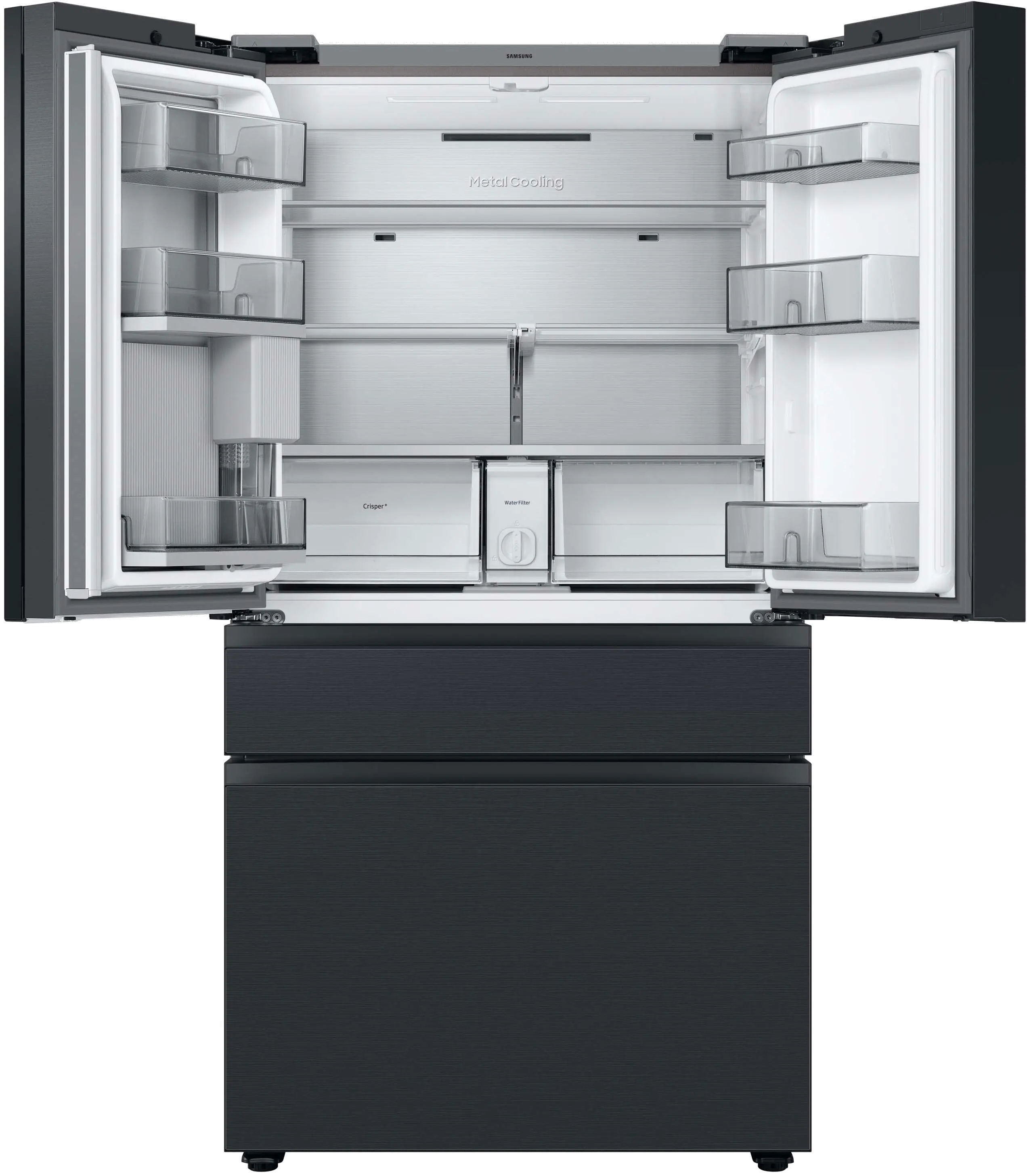 RF23BB89008M Samsung 23 cu ft 4 Door French Door Refrigerator - Counter Depth Charcoal Glass-4