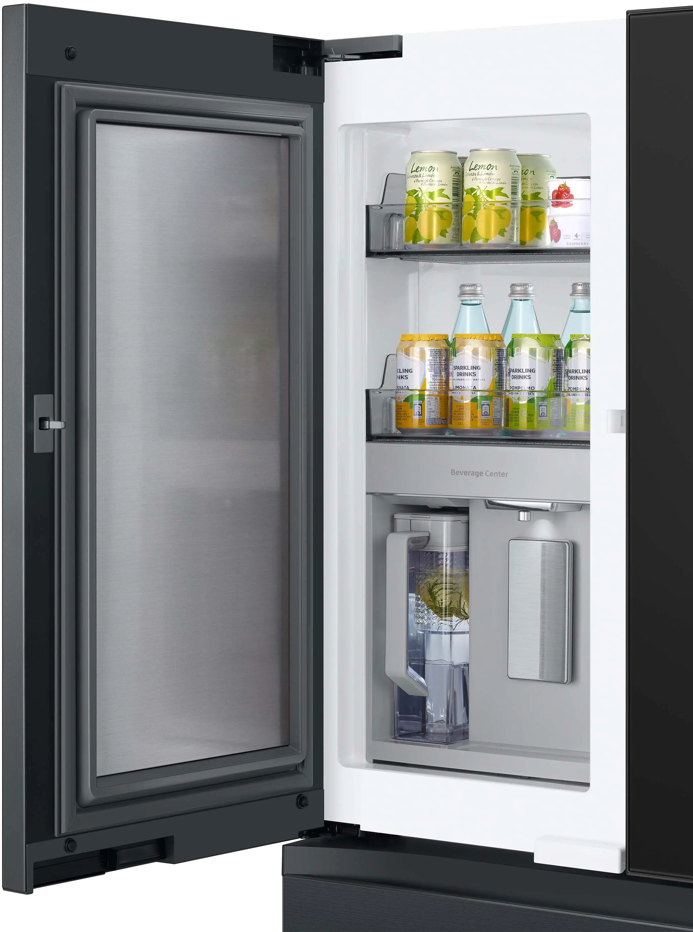 RF23BB89008M Samsung 23 cu ft 4 Door French Door Refrigerator - Counter Depth Charcoal Glass-8