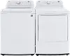 KIT LG Gas Top Load Washer and Dryer Set - White, 7000W