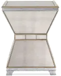 Havana Mirrored Round Dining Room Table with glass top
