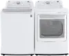 KIT LG Electric Top Load Washer and Dryer Set - White, 7150W