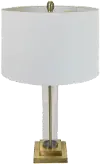 26 Inch Glass Tube Table Lamp