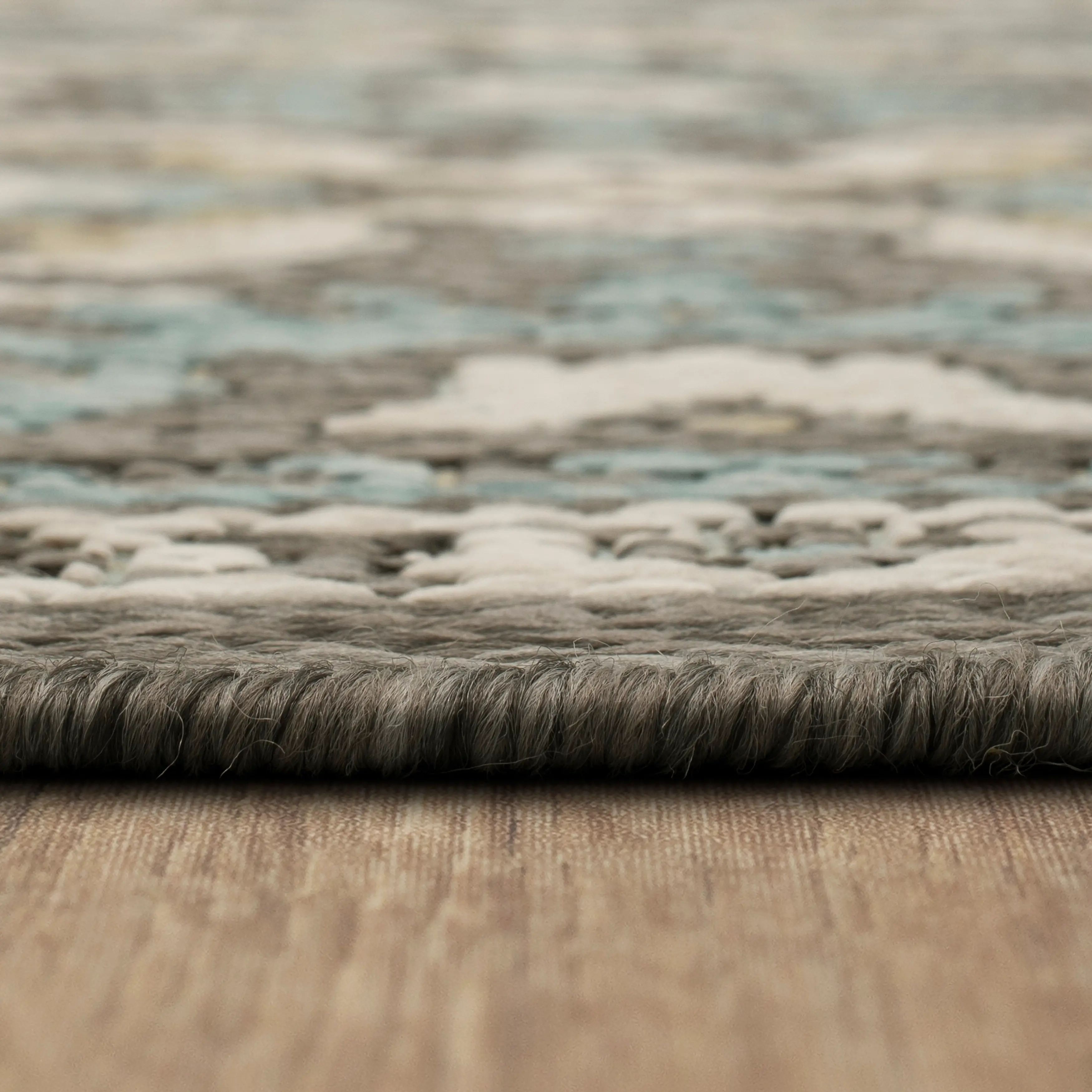 92311-E422 Mohawk Outdoor Home 5 x 8 Oushak Platinum Aqua Indoor-Outdoor Rug-4
