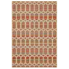 92313 Mohawk Outdoor Home 5 x 8 Hex Trellis Tandoori Indoor-Outdoor Rug