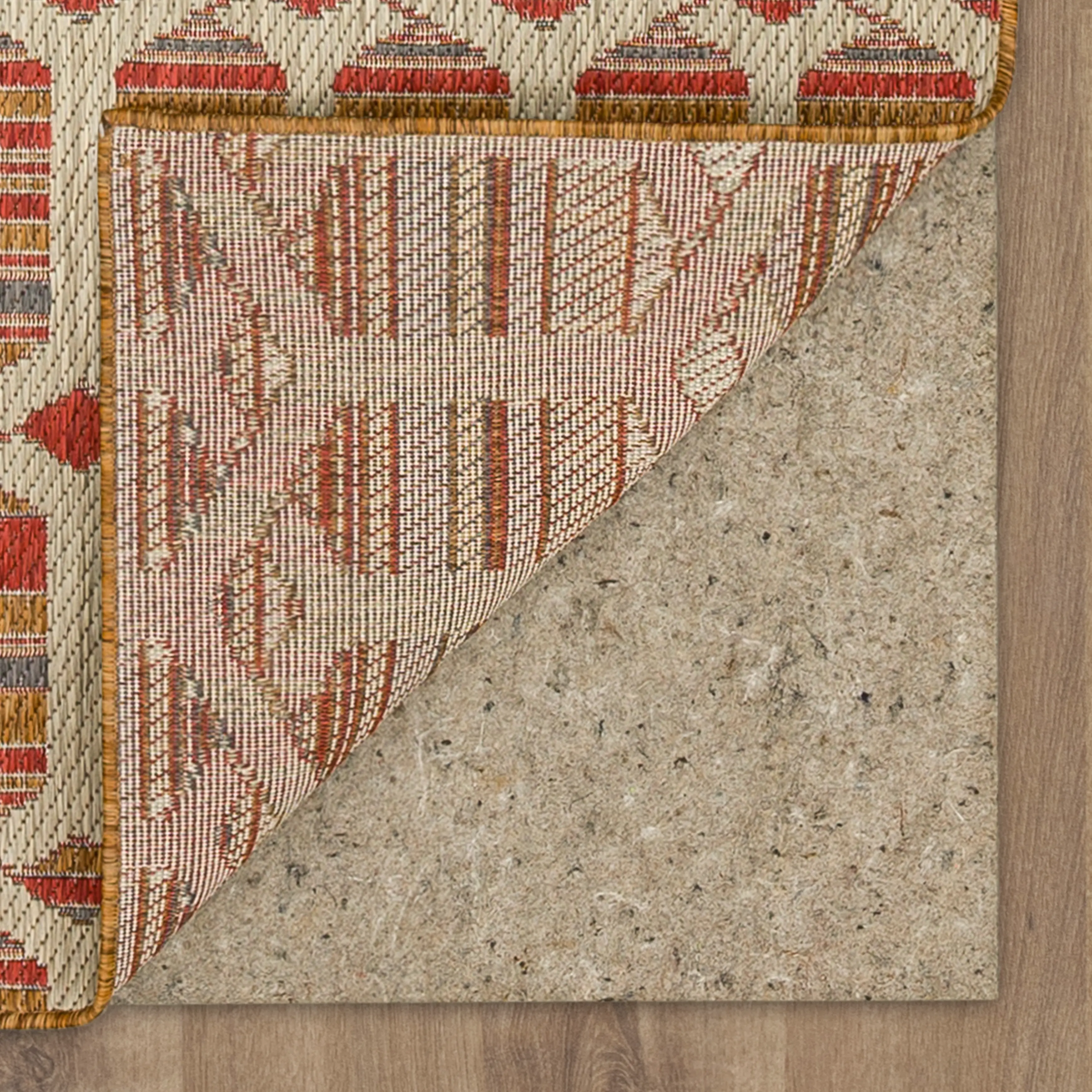 92313 Mohawk Outdoor Home 5 x 8 Hex Trellis Tandoori Indoor-Outdoor Rug-2