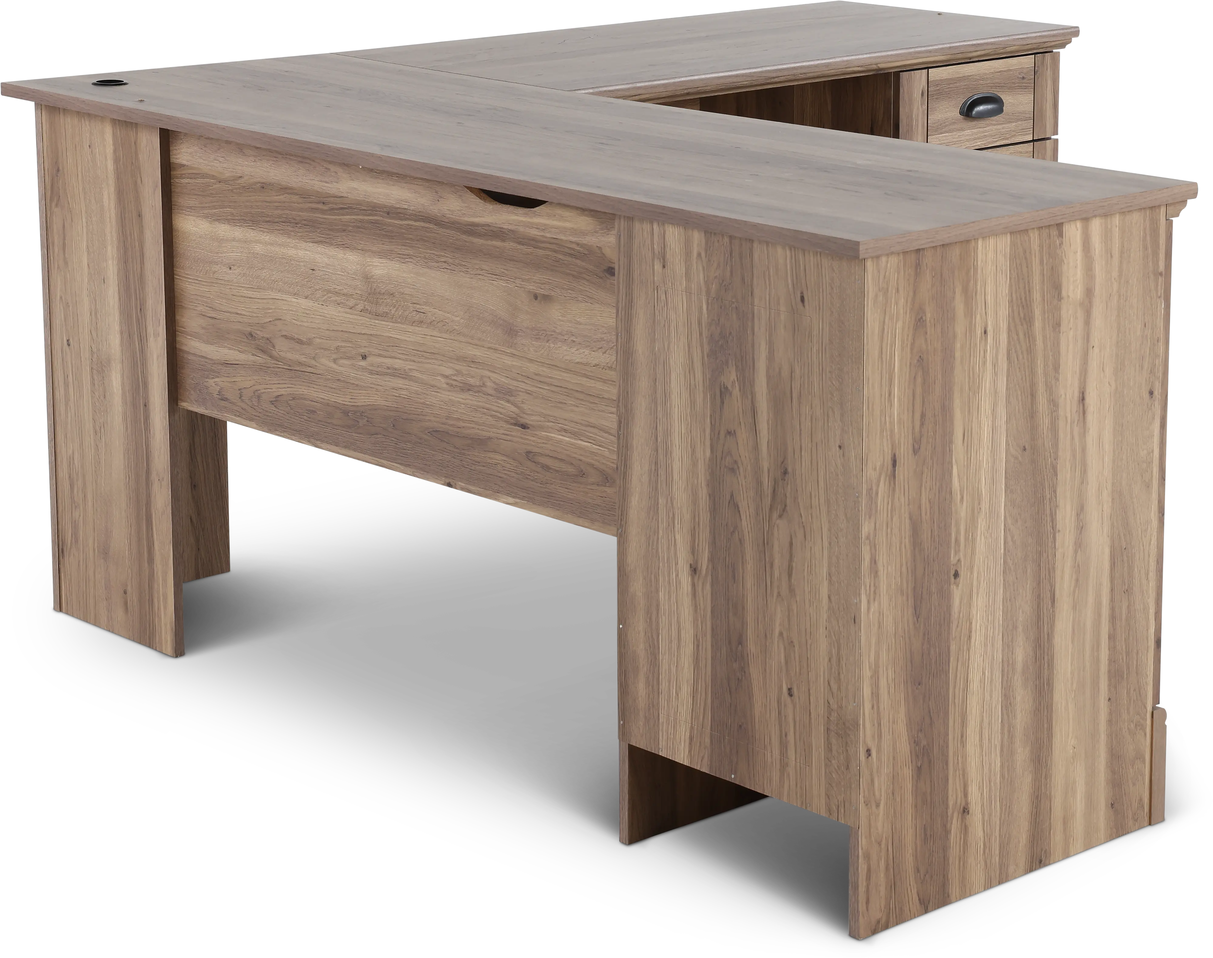 Harborview Brown Corner L-Desk-4