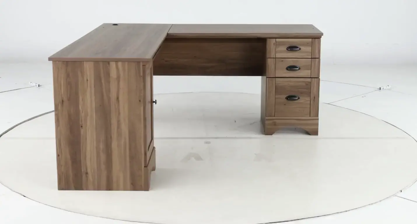 Harborview Brown Corner L-Desk-8
