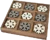 Snowflake Tic Tac Toe Board