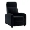 Alder Black Manual Recliner with Pocket