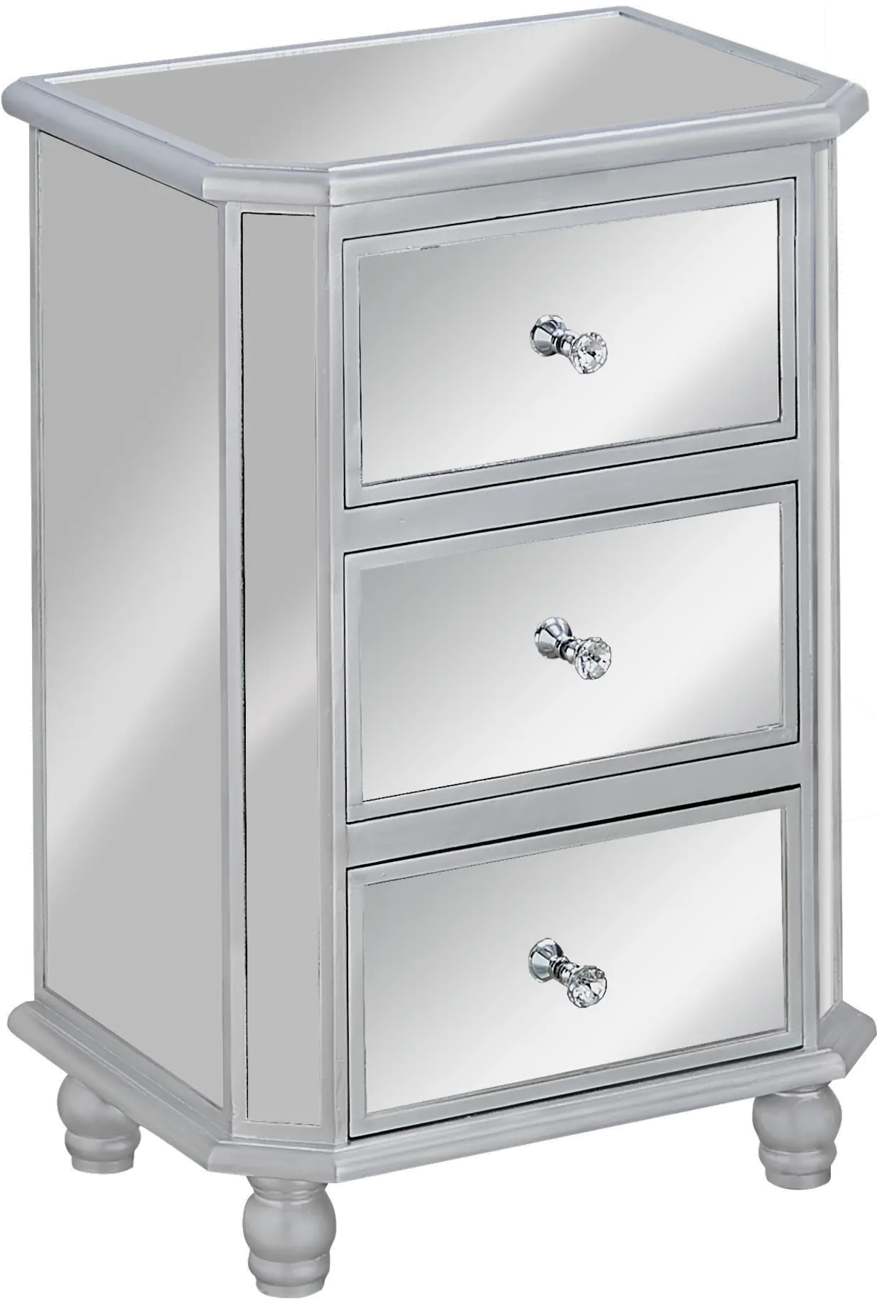 Camille Mirrored 3 Drawer Dresser-3