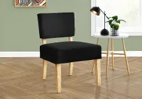 Bailey Black Linen Accent Chair