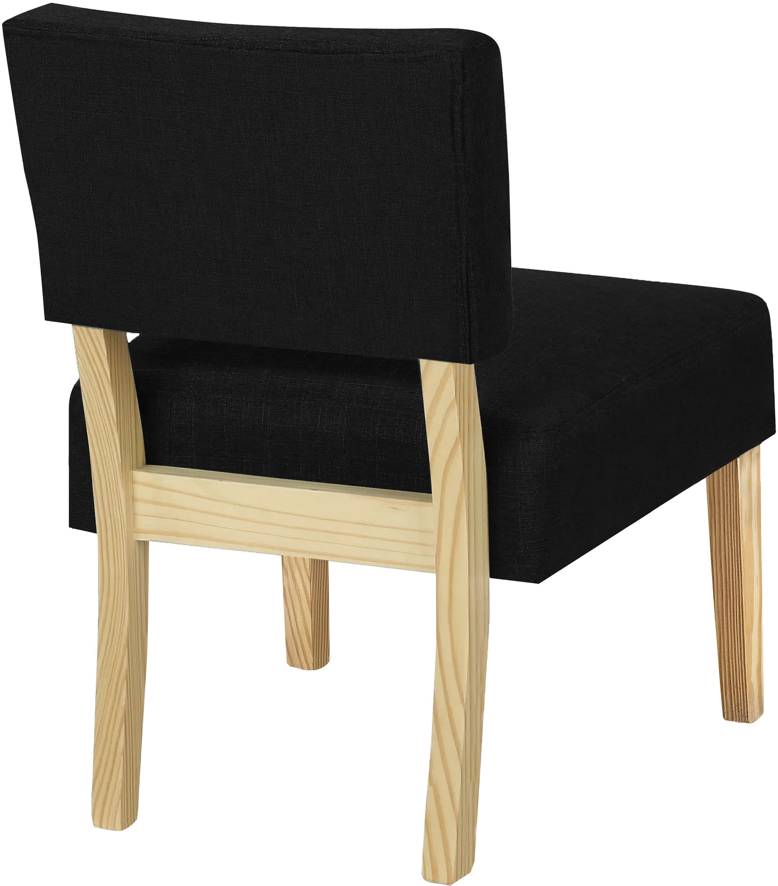 Bailey Black Linen Accent Chair-4