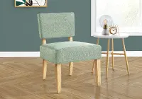 Bailey Green Linen Accent Chair