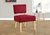 Bailey Red Linen Accent Chair