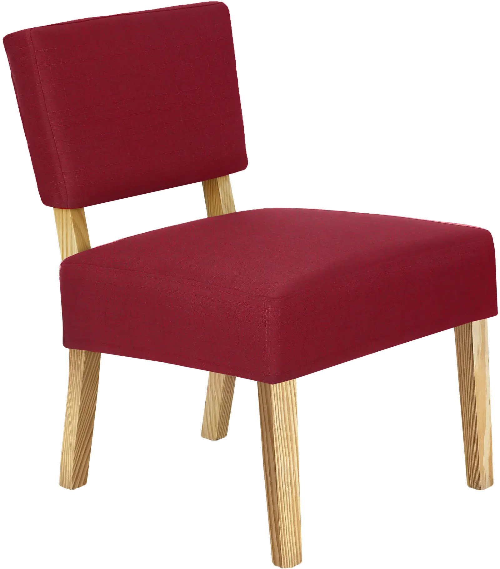 Bailey Red Linen Accent Chair-3