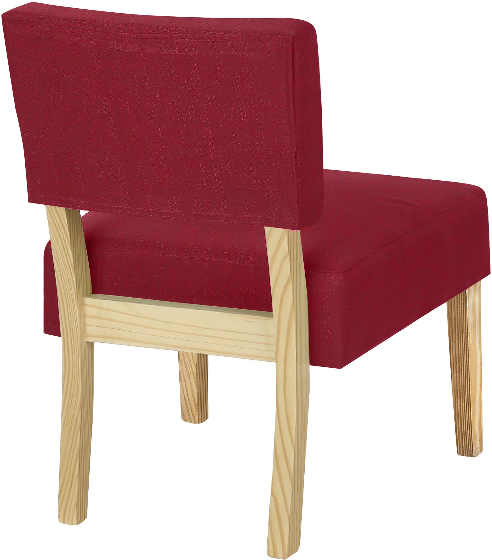 Bailey Red Linen Accent Chair-4