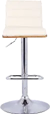 LCAUBAWACR Aubrey Cream Adjustable Bar Stool