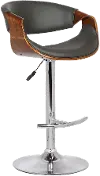 Butterfly Gray Adjustable Height Bar Stool
