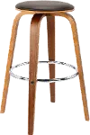 Harbor Brown Swivel Bar Stool