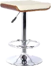LCJABACRWA Java Cream and Walnut Adjustable Height Bar Stool