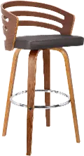 LCJYBABRWA26 Jayden Brown Swivel Counter Height Stool