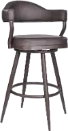 LCJTBABRBR26 Justin Brown Swivel Counter Height Stool