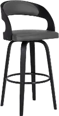 LCSHBAGRBL26 Shelly Gray and Black Counter Height Stool