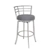 Viper Gray Swivel Bar Stool