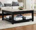 Carver Black Coffee Table